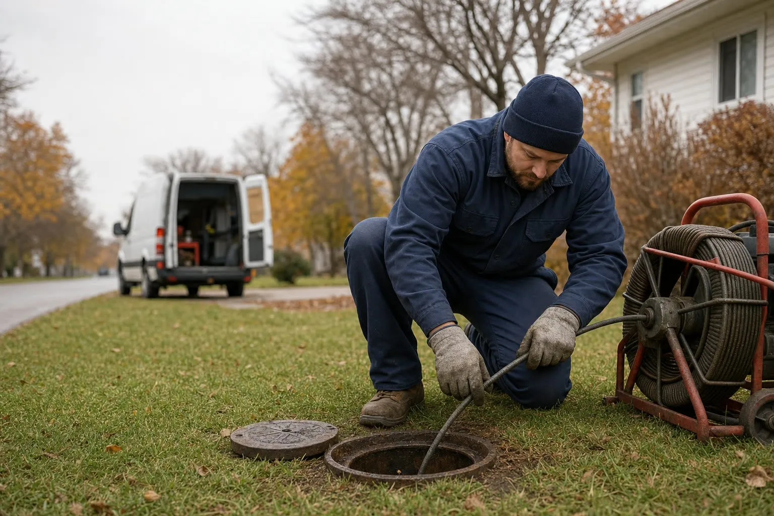 Maki Sewer and Drain technician serving cities across the Twin Cities north metro